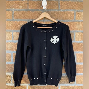 Deborah Lindquist cashmere cardigan size large